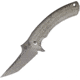 Bastinelli Creations Gecko Framelock Folding Knife, Green micarta handle with titanium back handle, GECKO FOLDER SW
