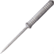 Bastinelli Creations Ice Scream Ice Pick Knife, 8.63in Overall, 4.25in Blade, Tumbled Finish Aluminum Handle, Hdl420 Steel Pick, Sheath, ICE SCREAM STONE WASHED