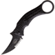 Bastinelli Creations Mako Linerlock Folding Knife, Black, Black nylon handle, BAS18S