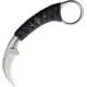Bastinelli Creations PiKa Karambit Bronze Wrapped Knife, 1.63 stonewash finish Bohler N690 stainless karam, Black cord wrapped handle, PIKA SW WRAP + BRONZE MENUKI