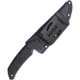 Bastinelli Creations PY Trainer Knife, 10.5in Overall, 5in Unsharpened Blunt Tip Blade, One Piece Polymer Construction, Black Kydex Sheath, PY TRAINER