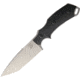 Bastinelli Creations RED V2 Fixed Blade Knife, 4in, Standard Edge, Stonewash, Black, Micarta Handle BAS03V2