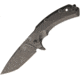 Bastinelli Creations Safe Folder Folding Knife,3.75in,D2 Tool Steel,Standard Edge,Drop Point,Black Stonewash,Titanium Handle BAS16