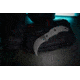 Bastinelli Creations The Primal Fixed Blade Knife, 6.75in Overall, 2.75in Stonewash Bohler N690 Stainless Curved Blade, Black Canvas Micarta Handle, Kydex Belt Sheath, BC-40 SW