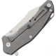 Bastion Mini Braza Bro Framelock Folding Knife, 2in Satin D2 Tool Steel Blade, Gray SS Handle, Pocket Clip, Ceramic Ball Bearing, Includes Keychain Ring, Gray, BRAZA-D2BLD-BRO