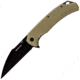 Bastion Talon Linerlock Folding Knife, Bastion D2 Steel Blade Flipper Folder Pocket Knife G10 Scales - Talon, Black Blade/OD Green Scales, BSTN2392