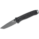 Battlbox Black Benchmade 537 Bailout AXIS Folding Knife 3.38&quot; CPM-3V Gray Cerakote Plain Tanto Blade, Black Grivory Handles, SV293895