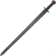 Battlecry Maldron Viking Sword Fixed Blade Knife, 30.625in, Standard Edge, Black, Synthetic Handle BAT501507