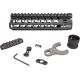 Bravo Company MFG Bcm Kmr Alpha Keymod Free Float Handguard, Black - BCM-KMR-A7-556-BLK