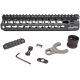 Bravo Company 9in KMR Alpha Keymod Rail for AR Rifles, Aluminum Alloy, Black Finish, KMRA9556BK