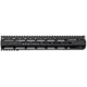 BCM RAIDERM13556BLK RAIDER-M13 Rail Black Anodized 13.00 M-LOK Free-Floating S