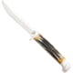 Bear and Son Knives Hunter Fixed Blade Knife, 2.38in, High Carbon Stainless Steel, Clip Point, Aluminum Handle w/ Leather Sheath, Small, 563