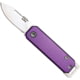 Bear and Son Knives Slip Joint Folding Knife, 1.5in, High Carbon Stainless Steel, Drop Point, Aluminum Handle, Purple, 109PL