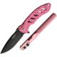 Bear Edge Framelock/Edgemate Combo Folding Knife, Realtree Xtra Camo, Pink aluminum body, 71821