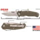 Bear Edge Sideliner Folding Knife w/Trigger, 3.38in, 440 Stainless Steel, G10 Handle, Green, 61102