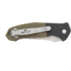 Bear OPS Auto Bold Action Folding Knife, 4.5in, Sanvick 14C28N Stainless Steel, Black/OD Green G10 Handle, AC500B4P