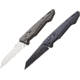 Bear OPS Auto Bold Action Push Button 4.5in Folding Knife, Bead Blast, Black, Black Aluminium
