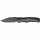 Bear Ops Rancor Fold Knife, SS modified clip Point Blade, Black Zytel Handle BC32011