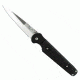 Bear Ops Stiletto Folding Knife,3.125in,Stiletto Blade,Black G-10 Onlay Handle BC32014