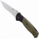 Bear & Son Cutlery 4 1/4 Bear Swipe Iv Black And Green G10 With Bead Finish Blade - A-400-B4-P