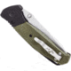 Bear & Son Cutlery 4 1/4 Bear Swipe Iv Black And Green G10 With Bead Finish Blade - A-400-B4-P