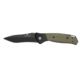 Bear OPS Bear Swipe 4 Assisted Opening Folding Knife, 3.25in, Sandvik 14C28N Stainless Steel, Black/Green G10 Handle w/ Black Finish Blade, A-400-B4-B