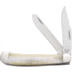 Bear &amp; Son Cutlery 4 1/8 White Smooth Bone Large Trapper - WSB54