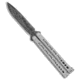 Bear Ops Bear Ops Bear Song VIII Butterfly Knife Bayonet Gray Steel 4.5" Damascus*DISC*, Gray, 154CM, adult, BHQ-198905