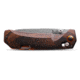 Benchmade Hunt Grizzly Creek Hunting Folding Knife, 3.49 in, CPM-S30V Steel, Drop Point Blade, Stabilized Wood, Brown Handle 15062
