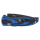 Benchmade APB Assist ComboEdge Folding Knife with Satin Silver Blade, Black and Blue 665BK