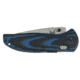 Benchmade APB Assist Plain Edge Folding Knife with Black Coated Blade, Black and Blue 665S