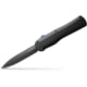 Benchmade Autocrat Automatic Folding Knife, 3.71in, Double Edge Blade, Black Handle, 3400BK