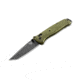 Benchmade Bailout Folding Knife, 3.38in, CPM-M4 Non Serrated Tanto Blade, Woodland Green anodized 6061-T6 aluminum handle, 537GY-1