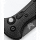 Benchmade Claymore Automatic Folding Knife, 3.6in, CPM-D2 Tool Steel, Drop Point Blade, Textured Grivory With SS Liners Black Handle, 9070SBK