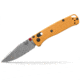 Benchmade Mini Bugout Axs Knives Folding Knife, 2.82 in, Stainless Steel, Daybreak Graviory Handle 533-08