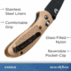Benchmade Pardue, Drop Point Grip, Axs,Stud Knife 551BKSN-AS