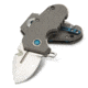 Benchmade Sibert 756 Micro Pocket Rocket Folding CPM-20CV Plain Blade Knife, Overall Length 4.83 in, Gray, 756