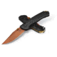 Benchmade Taggedout Folding Knife, 3.5in, CPM S45VN Cerakote Copper Suede, Clip Point Blade, G10, Black Handle, 15536CR-2501