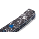 Benchmade Tengu Flipper Liner Lock AO Folding Knife By Jared Oeser, 2.77in Damasteel Tanto Blade, Carbon Fiber With Inlay Handle, 601-211