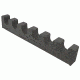 BenchMaster Rifle Rest Six Gun Barrel Rest, Black &amp; Gray BMWRBR6