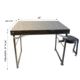 BenchMaster Shooting Table With Seat, Steel Consruction, Black, BMST2