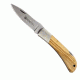 Beretta Multi-Use Hunting Folding Knife, 2.95in, 440 Stainless, Tan Olive Wood Hande, 125/1OL