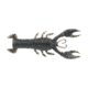 Berkley PowerBait MaxScent Lilft Trooper Soft Bait, 2 1/2in, 8 Pack, Black Powder, 1520667