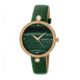 Bertha Frances Marbled Dial Leather-Band Watch, Gold/Green, Standard BTHBR6403