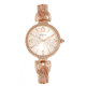 Bertha Sarah Chain-Link Watch w/ Hanging Charm, Rose Gold/Silver, One Size, BTHBR8906