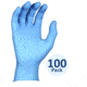 Best Manufacturing N-DEX Ambidextrous Powdered Nitrile Original Gloves, Disposable, 4 Mil Thickness, 24.1 cm, 2XL, Blue, 100 Pack,7005XXL/ 47742-250