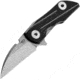 Bestech Knives 2500 Delta Framelock Black Folding Knife, 2.5 sand blast finish S35VN stainless blade, Black titanium handle, BT2006C