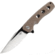 Bestech Knives Arctic Linerlock Folding Knife, 3.5in D2 tool steel blade, Brown, Brown G10 handle, BG33D-1
