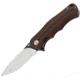 Bestech Knives Bobcat Linerlock Black/Red Folding Knife, 3.25 D2 tool steel black stonewash and satin fini, Black and red finger grooved G10 handle, BG22C-2