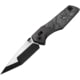 Bestech Knives Cetus Bar Lock Folding Knife, 5in Closed, 4in Bohler M390 Stainless Tanto Blade, Aluminum Foil Carbon Fiber Handle, Black PVD/Satin Blade, Nylon Case, BT2304C